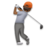 Person Golfing: Medium-dark Skin Tone Emoji Copy Paste ― 🏌🏾 - lg