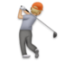 Person Golfing: Medium-light Skin Tone Emoji Copy Paste ― 🏌🏼 - lg