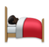Person In Bed: Dark Skin Tone Emoji Copy Paste ― 🛌🏿 - lg