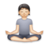 Person In Lotus Position: Light Skin Tone Emoji Copy Paste ― 🧘🏻 - lg