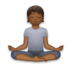 Person In Lotus Position: Medium-dark Skin Tone Emoji Copy Paste ― 🧘🏾 - lg