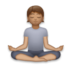 Person In Lotus Position: Medium Skin Tone Emoji Copy Paste ― 🧘🏽 - lg