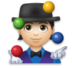 Person Juggling: Light Skin Tone Emoji Copy Paste ― 🤹🏻 - lg