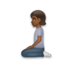 Person Kneeling: Medium-dark Skin Tone Emoji Copy Paste ― 🧎🏾 - lg