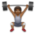 Person Lifting Weights: Medium-dark Skin Tone Emoji Copy Paste ― 🏋🏾 - lg