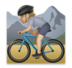 Person Mountain Biking: Medium-light Skin Tone Emoji Copy Paste ― 🚵🏼 - lg