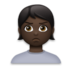 Person Pouting: Dark Skin Tone Emoji Copy Paste ― 🙎🏿 - lg