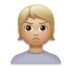 Person Pouting: Medium-light Skin Tone Emoji Copy Paste ― 🙎🏼 - lg