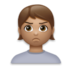 Person Pouting: Medium Skin Tone Emoji Copy Paste ― 🙎🏽 - lg