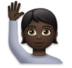 Person Raising Hand: Dark Skin Tone Emoji Copy Paste ― 🙋🏿 - lg