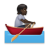 Person Rowing Boat: Dark Skin Tone Emoji Copy Paste ― 🚣🏿 - lg