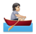 Person Rowing Boat: Light Skin Tone Emoji Copy Paste ― 🚣🏻 - lg
