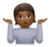 Person Shrugging: Medium-dark Skin Tone Emoji Copy Paste ― 🤷🏾 - lg