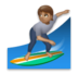 Person Surfing: Medium Skin Tone Emoji Copy Paste ― 🏄🏽 - lg