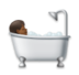 Person Taking Bath: Medium-dark Skin Tone Emoji Copy Paste ― 🛀🏾 - lg