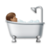 Person Taking Bath: Medium Skin Tone Emoji Copy Paste ― 🛀🏽 - lg