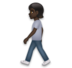 Person Walking: Dark Skin Tone Emoji Copy Paste ― 🚶🏿 - lg