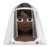 Person With Veil: Dark Skin Tone Emoji Copy Paste ― 👰🏿 - lg