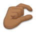 Pinching Hand: Medium-dark Skin Tone Emoji Copy Paste ― 🤏🏾 - lg