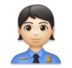Police Officer: Light Skin Tone Emoji Copy Paste ― 👮🏻 - lg