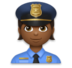 Police Officer: Medium-dark Skin Tone Emoji Copy Paste ― 👮🏾 - lg