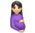 Pregnant Woman: Light Skin Tone Emoji Copy Paste ― 🤰🏻 - lg