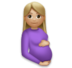 Pregnant Woman: Medium-light Skin Tone Emoji Copy Paste ― 🤰🏼 - lg