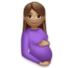Pregnant Woman: Medium Skin Tone Emoji Copy Paste ― 🤰🏽 - lg