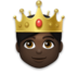 Prince: Dark Skin Tone Emoji Copy Paste ― 🤴🏿 - lg