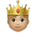 Prince: Medium-light Skin Tone Emoji Copy Paste ― 🤴🏼 - lg