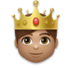 Prince: Medium Skin Tone Emoji Copy Paste ― 🤴🏽 - lg