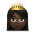 Princess: Dark Skin Tone Emoji Copy Paste ― 👸🏿 - lg