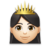 Princess: Light Skin Tone Emoji Copy Paste ― 👸🏻 - lg