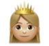 Princess: Medium-light Skin Tone Emoji Copy Paste ― 👸🏼 - lg