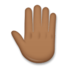 Raised Back Of Hand: Medium-dark Skin Tone Emoji Copy Paste ― 🤚🏾 - lg