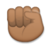 Raised Fist: Medium-dark Skin Tone Emoji Copy Paste ― ✊🏾 - lg