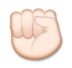 Raised Fist: Medium-light Skin Tone Emoji Copy Paste ― ✊🏼 - lg