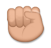 Raised Fist: Medium Skin Tone Emoji Copy Paste ― ✊🏽 - lg