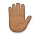 Raised Hand: Medium-dark Skin Tone Emoji Copy Paste ― ✋🏾 - lg