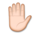 Raised Hand: Medium-light Skin Tone Emoji Copy Paste ― ✋🏼 - lg