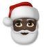 Santa Claus: Dark Skin Tone Emoji Copy Paste ― 🎅🏿 - lg