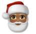 Santa Claus: Medium-dark Skin Tone Emoji Copy Paste ― 🎅🏾 - lg