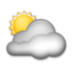 Sun Behind Large Cloud Emoji Copy Paste ― 🌥️ - lg
