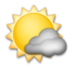 Sun Behind Small Cloud Emoji Copy Paste ― 🌤️ - lg