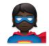 Superhero: Dark Skin Tone Emoji Copy Paste ― 🦸🏿 - lg