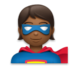 Superhero: Medium-dark Skin Tone Emoji Copy Paste ― 🦸🏾 - lg