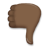 Thumbs Down: Dark Skin Tone Emoji Copy Paste ― 👎🏿 - lg