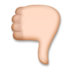 Thumbs Down: Medium-light Skin Tone Emoji Copy Paste ― 👎🏼 - lg