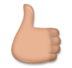 Thumbs Up: Medium Skin Tone Emoji Copy Paste ― 👍🏽 - lg