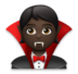 Vampire: Dark Skin Tone Emoji Copy Paste ― 🧛🏿 - lg